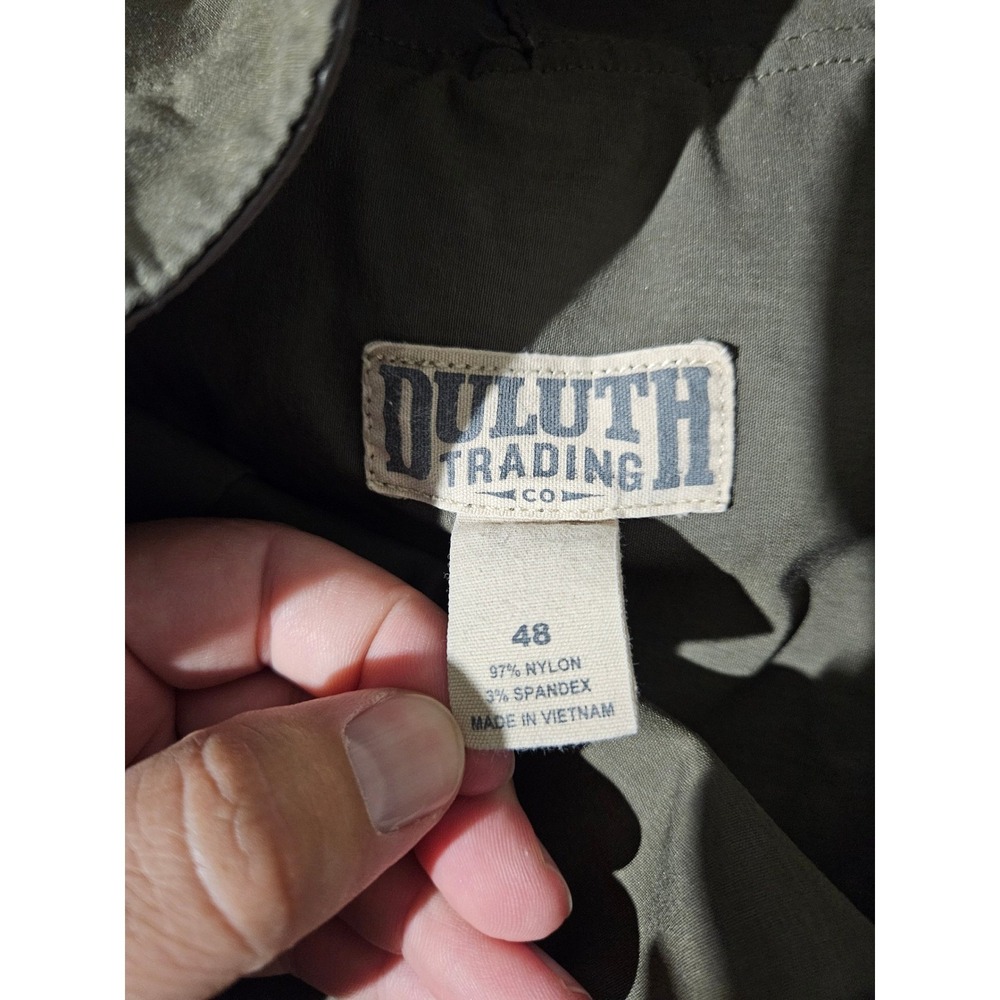 Duluth Trading Co Dry On The Fly Shorts Mens 48 Green Cargo Flex Quick Dry - Picture 6 of 6